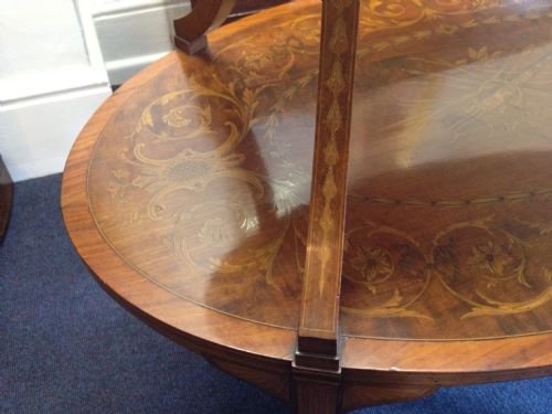 Sheraton Revival Mahogany Inlaid Etagere View III