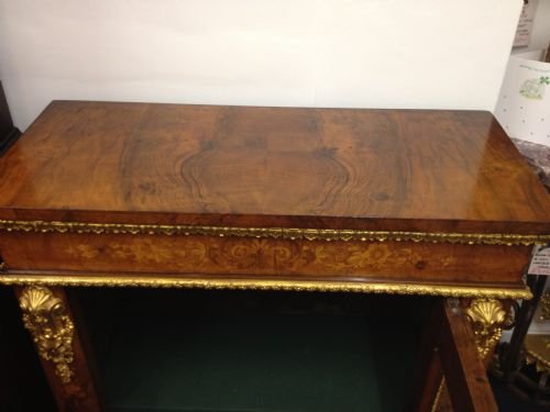 Victorian Walnut Marquetry Pier Cabinet View IV