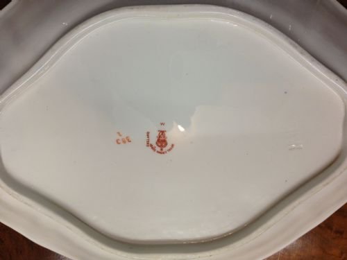 Two Royal Crown Derby Oval Kings Pattern Dishes 253 View III