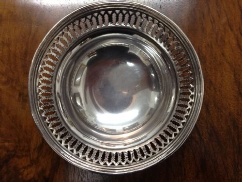 1930'S Solid Silver Bon Bon Dish