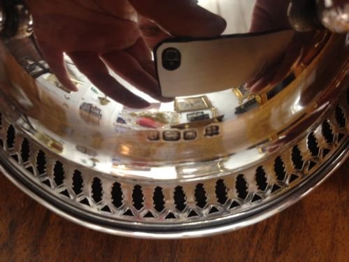 1930's Solid Silver Bon Bon Dish View III
