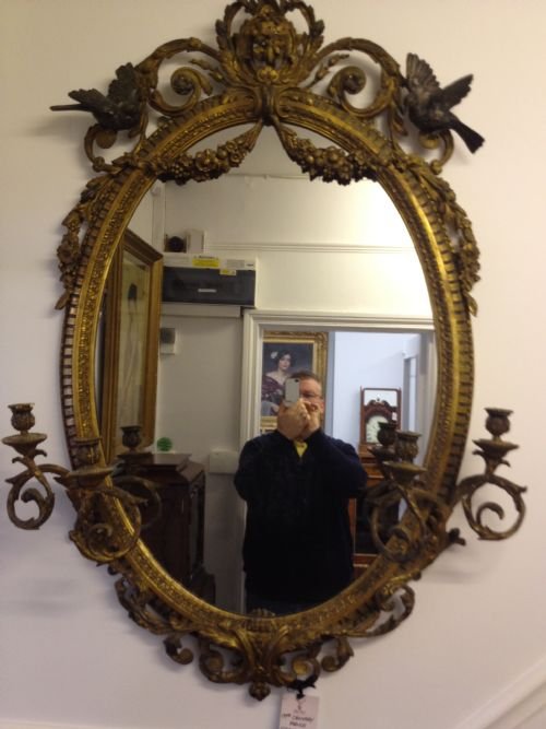 19th Century French Girandole Mirror