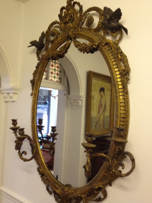 fig 1. 19th Century French Girandole Mirror