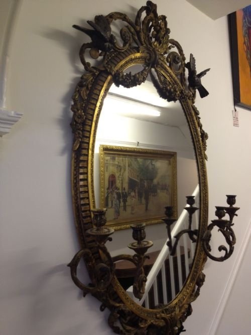 19th Century French Girandole Mirror  View V
