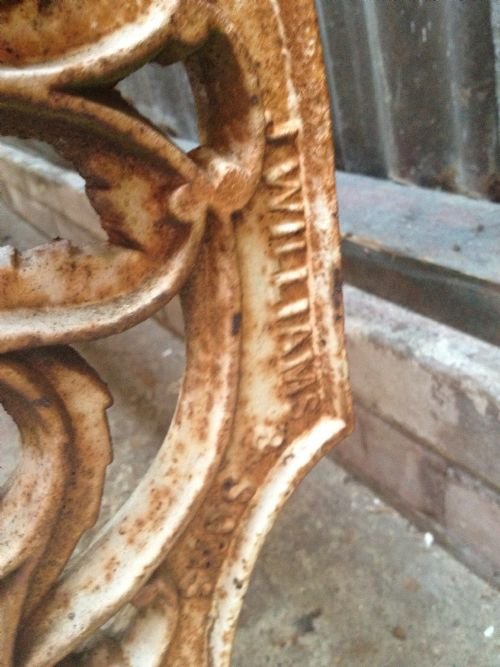 Welsh Victorian Cast Iron garden Bench View III