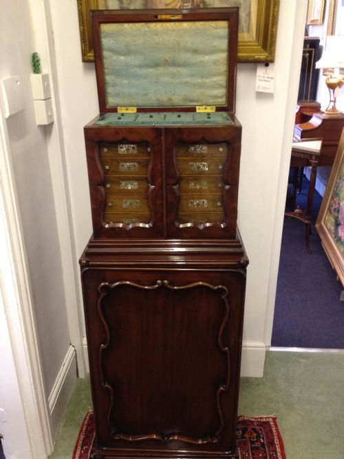 Stunning Victorian Mahogany Collectors Cabinet View II