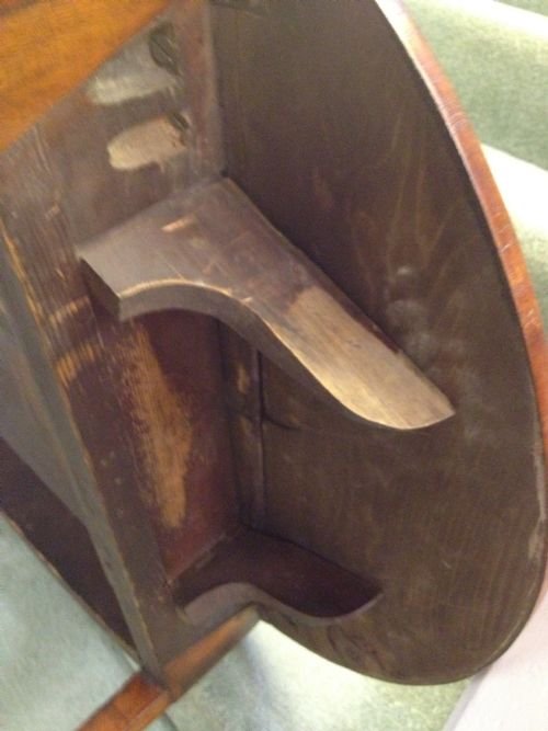 Georgian Mahogany D Ended Pembroke Table View V