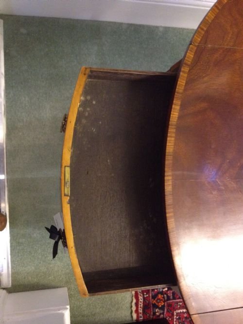 Georgian Mahogany D Ended Pembroke Table View IV