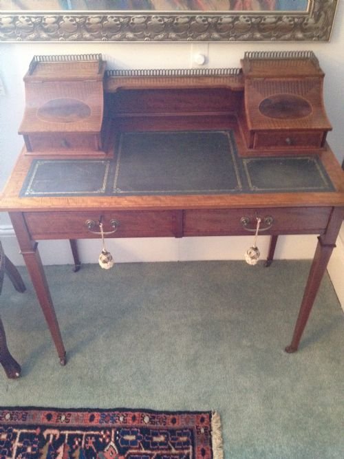 Maple & Co Sheraton Revival Inlaid Desk
