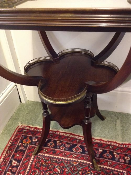 Edwardian Mahogany Butlers Tray Table View IV