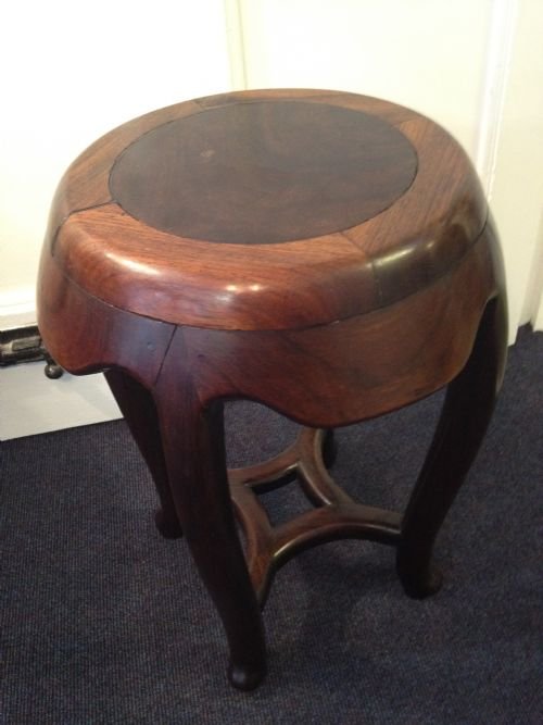 Chinese Rosewood (Padouk )Hardwood Plant Stand Table View III