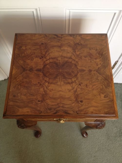 fig 1. 1920's Walnut Lamp or Bedside Table