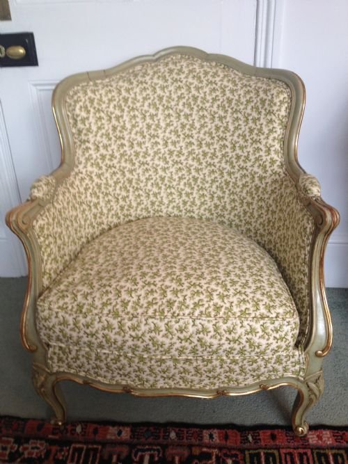 fig 1. Pair Of 19thc French Painted Armchairs