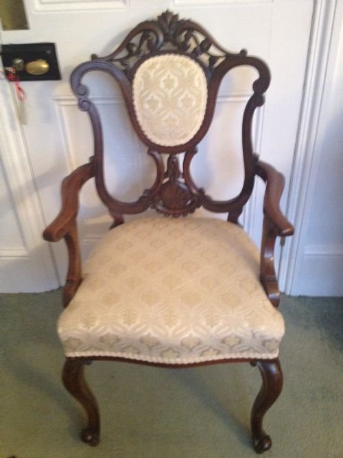 fig 1. Fabulous 7 Piece Victorian Walnut Parlour Suite