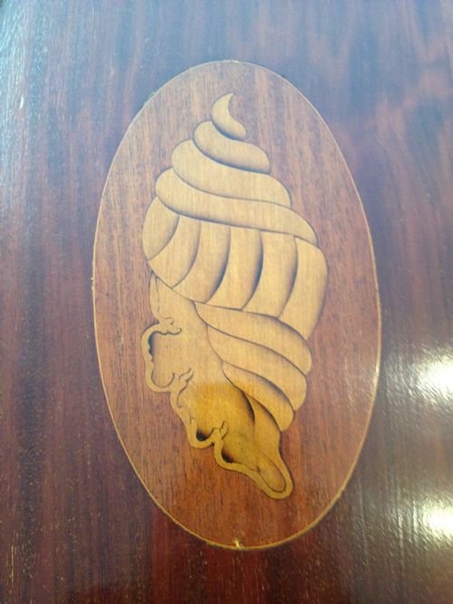 Edwardian Inlaid Mahogany Gallery Tray View III