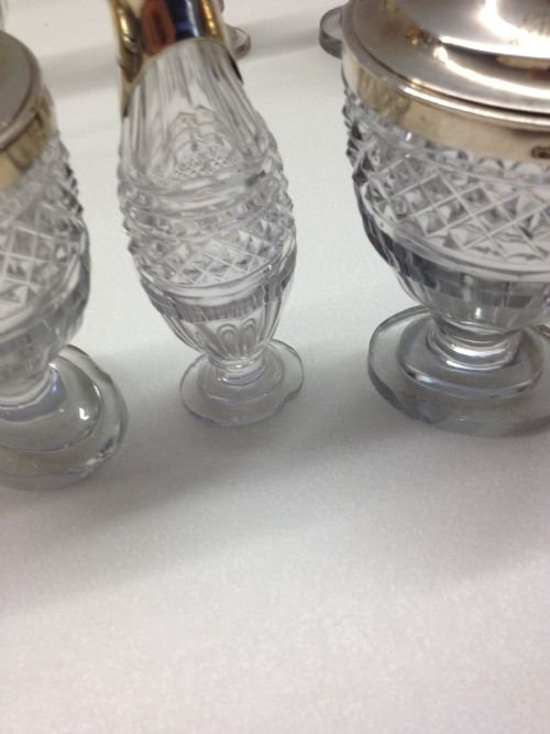 PAUL STORR SILVER CRUET SET 1802 View V