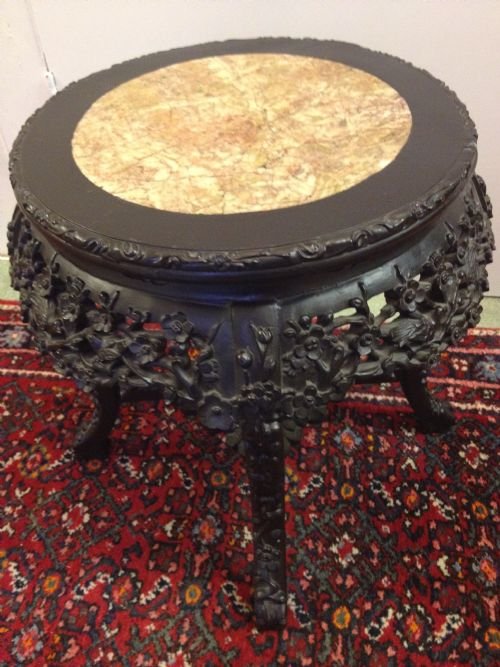 A FABULOUS QUALITY CHINESE HARDWOOD PADOUK STAND  View II