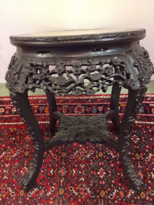 A FABULOUS QUALITY CHINESE HARDWOOD PADOUK STAND  View IV