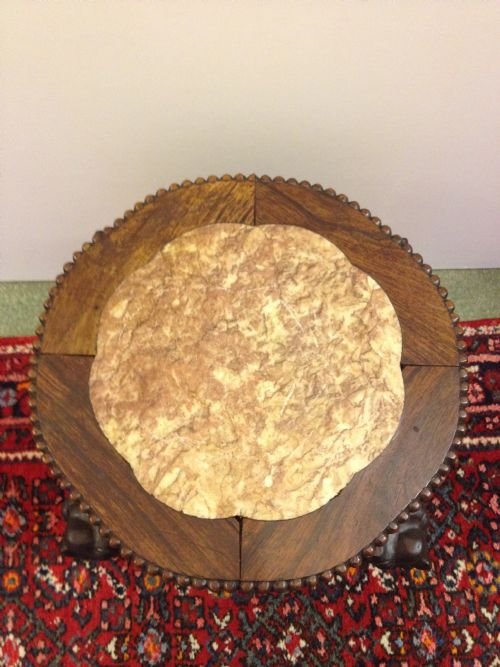 Chinese Carved Padouk Stand