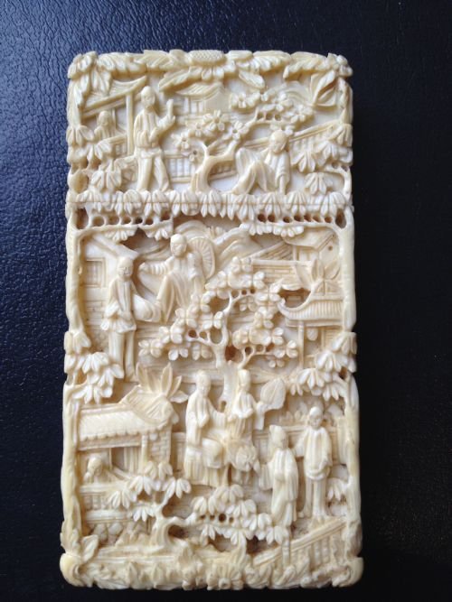 CHINESE (CANTONESE ) IVORY CARD CASE View II