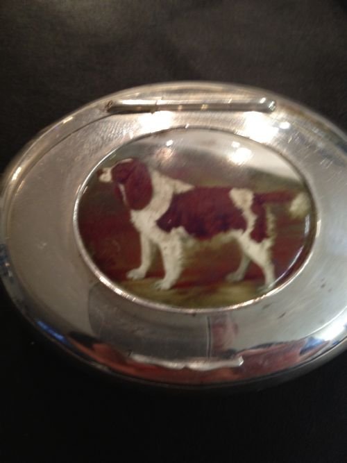 VICTORIAN SILVER SNUFF BOX / SPRINGER SPANIEL View IV