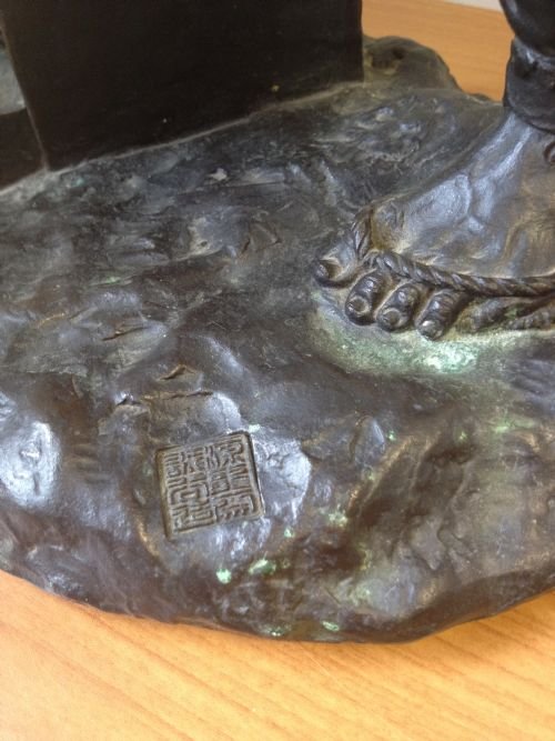 MAGNIFICENT LARGE JAPANESE MEIJI BRONZE (TOKYO SCHOOL) View III