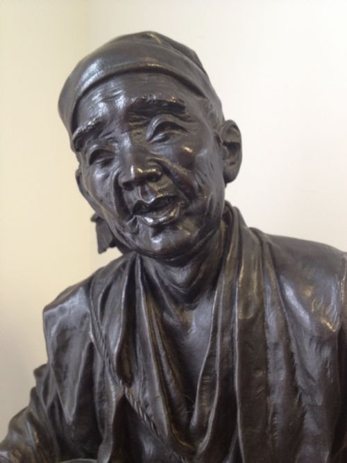 MAGNIFICENT LARGE JAPANESE MEIJI BRONZE (TOKYO SCHOOL) View IV