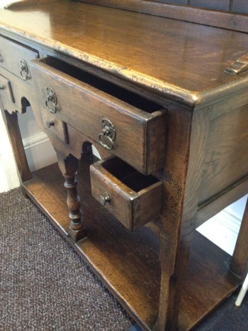TINY COTTAGE SIZED SOLID OAK DRESSER View IV