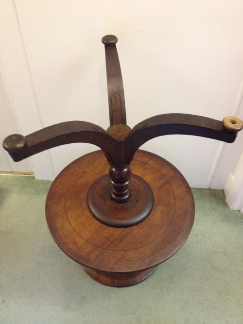 CIRCULAR MAHOGANY TWO TIER DUMB WAITER View V