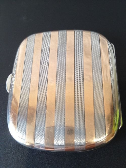 SILVER AND GOLD CIGARETTE CASE SAMPSON MORDEN View III