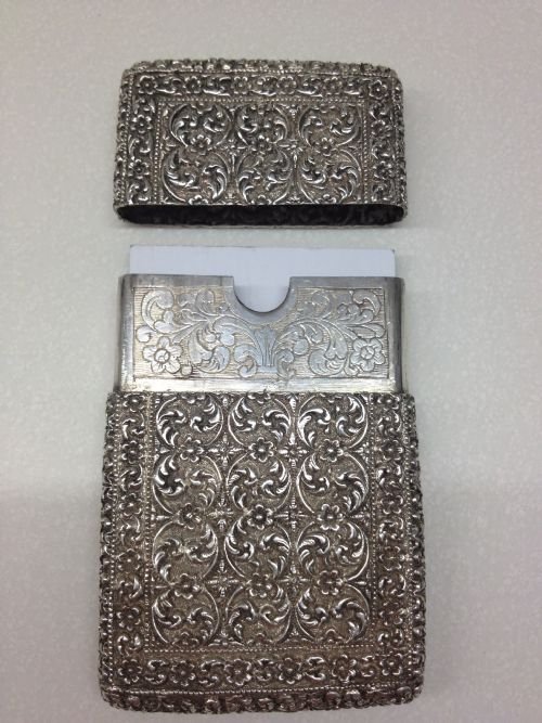 FABULOUS INDIAN SILVER CARD CASE View IV