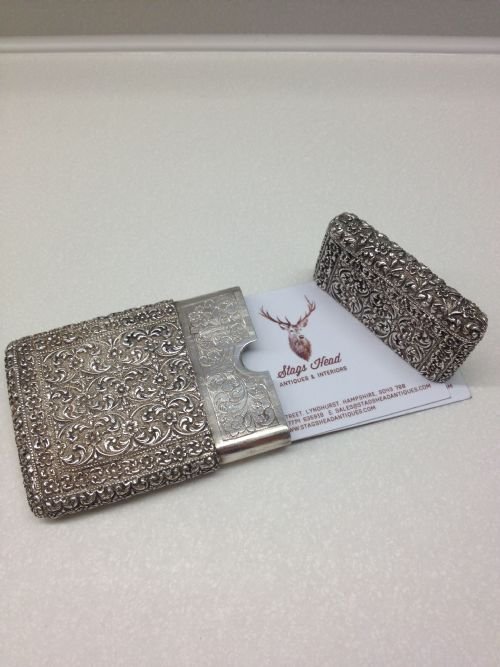 FABULOUS INDIAN SILVER CARD CASE View V