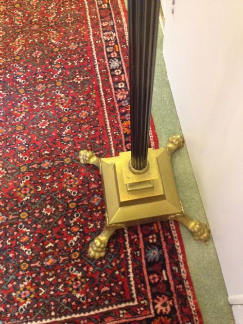 TWO BRASS CORINTHIAN COLUMN TELESCOPIC STANDARD LAMPS View III