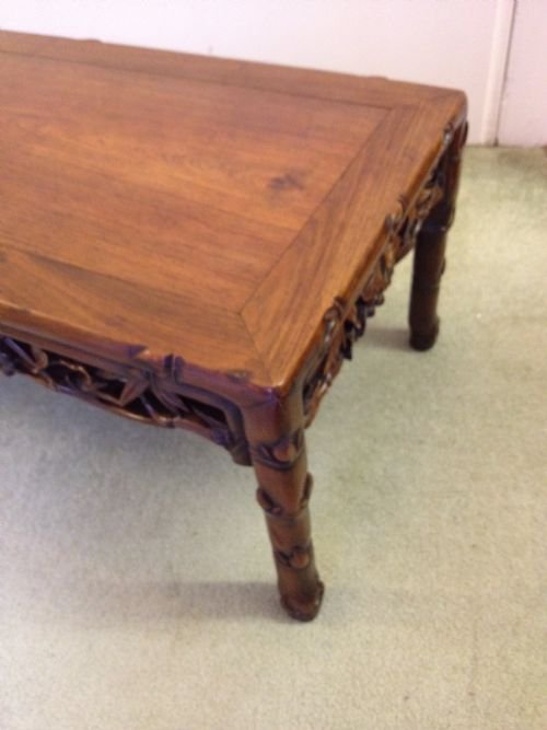 fig 1. CHINESE HARDWOOD OPIUM/COFFEE TABLE PADOUK