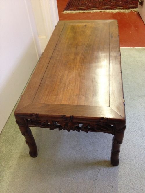 CHINESE HARDWOOD OPIUM/COFFEE TABLE PADOUK View III