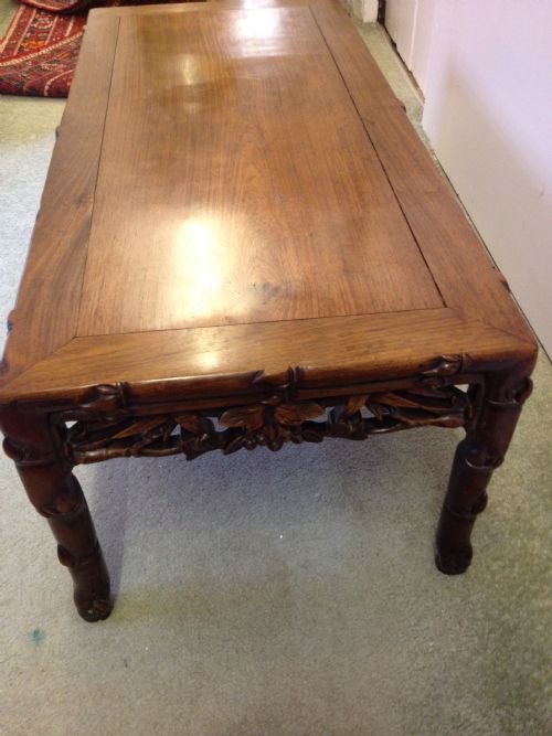 CHINESE HARDWOOD OPIUM/COFFEE TABLE PADOUK View IV