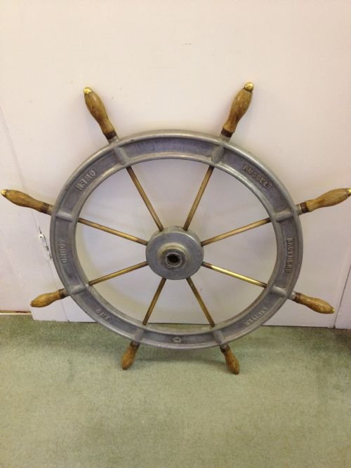Canadian Steel and Brass Ships Wheel