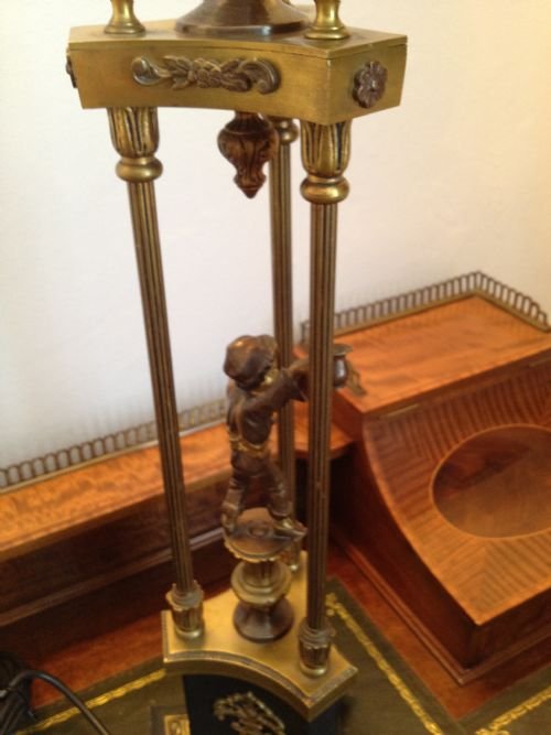 VICTORIAN ORMOLU AND BRASS TABLE LAMP View IV