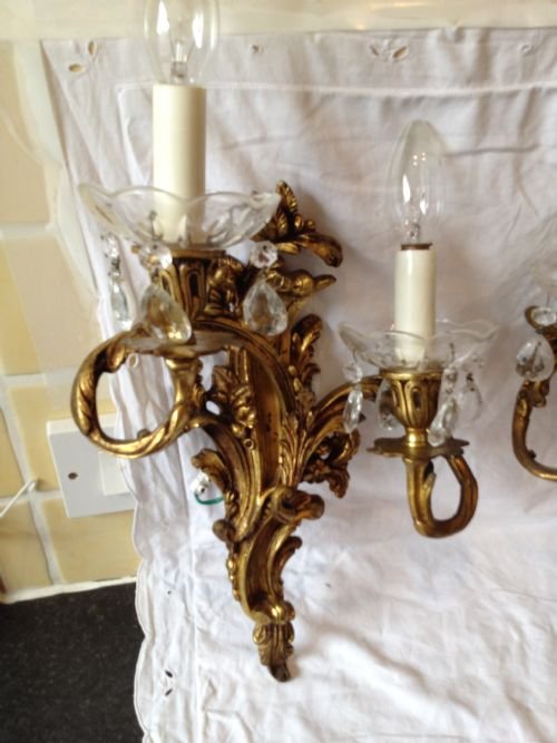 PAIR OF ORMOLU WALL LIGHTS View II
