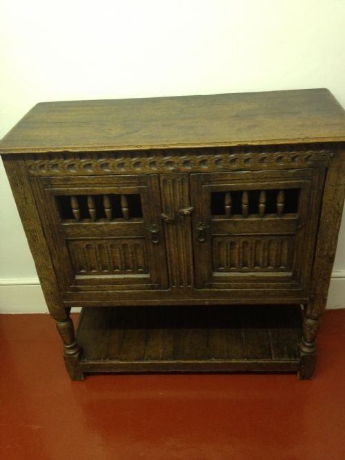 Solid Oak Drinks or Storage Cabinet