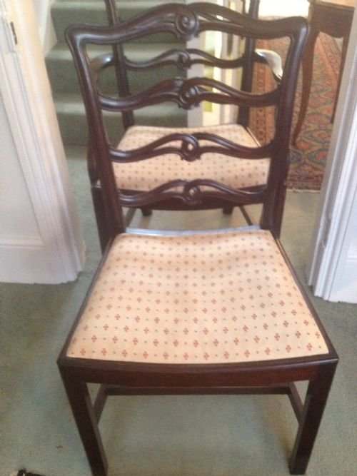 SUPERB SET OF 8 MAHOGANY CHIPPENDALE STYLE CHAIRS View IV