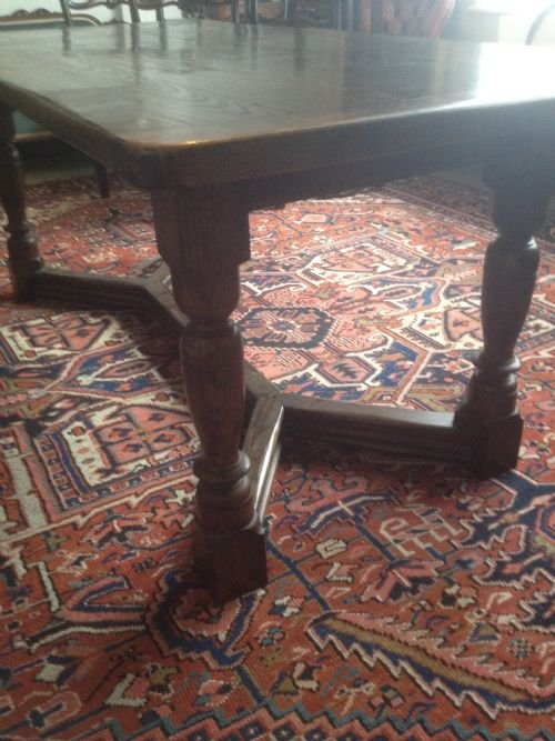 SOLID OAK REFECTORY TABLE View IV