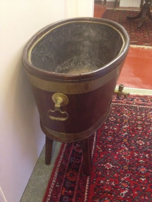 GEORGIAN MAHOGANY WINE COOLER View III