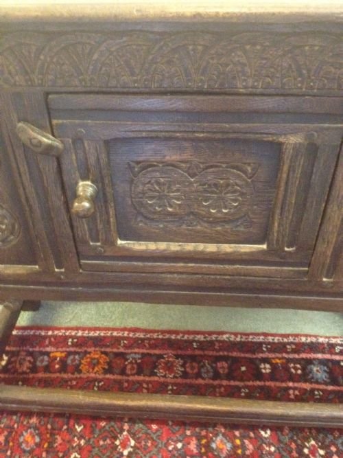 17th CENTURY STYLE OAK HALL CUPBOARD View III
