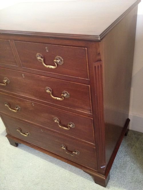 fig 1. QUALITY MAHOGANY SMALL GEORGIAN STYLE CHEST