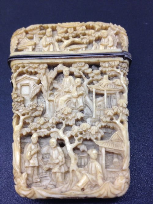 Top Quality Chinese Canton Ivory Etui