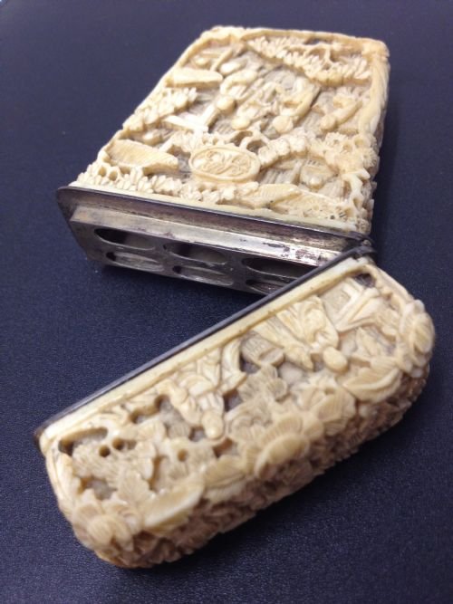 TOP QUALITY CHINESE CANTON IVORY ETUI View V