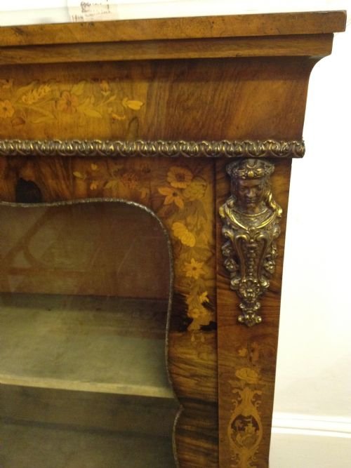 fig 1. LOVELY QUALITY WALNUT MARQUETRY INLAID PIER CABINET