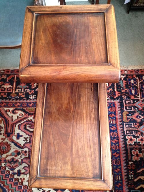 CHINESE PADOUK TWO TIER STAND / OCCASIONAL TABLE View IV