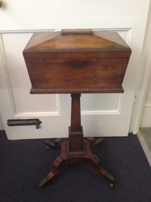 Superb William IV Mahogany Teapoy
